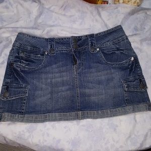 Cute mini jean skirt